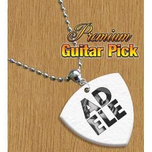  Adele Chain / Necklace Bass Guitar Pick Both Sides Printed 