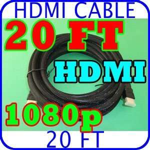  HDMI Cable 1.3 Gold Platted 1080p 20 ft 20ft 0120 