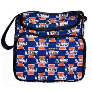   of Illinois Fighting Illini Diaper Bag by Broad Bay