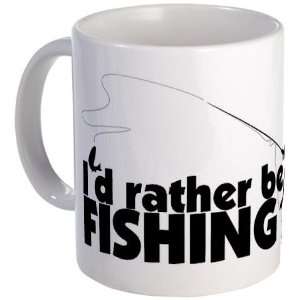  Id rather be fishing. Hobbies Mug by  Kitchen 