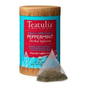 Teatulia Organic Peppermint Tea Grocery & Gourmet Food