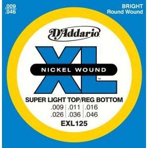  DAddario Electric Guitar Environmental XL Super Light Top 