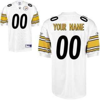 Reebok Pittsburgh Steelers Customized Authentic White Jersey (48 56 