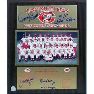  Big Red Machine 1975 Autographed Healy Plaque