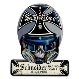 Schneider Cams Helmet Automotive Helmet Metal Sign 