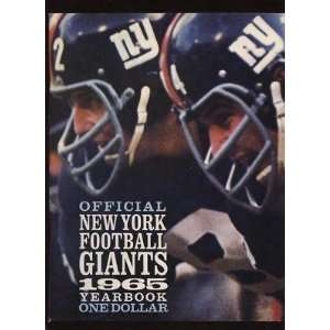  1965 NFL Football New York Giants Yearbook EXMT   NFL 