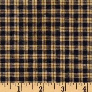  46 Wide Rustic Woven Check Navy/Natural Fabric By The 