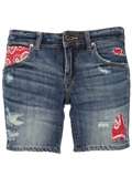 Prps Heirloom Patch Detail Denim Shorts   Bernard   farfetch 