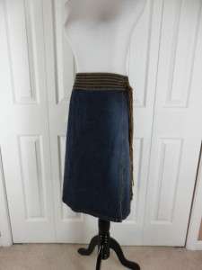 Venezia Size 28 PLUS Blue Jean Denim Pencil Skirt HOT  