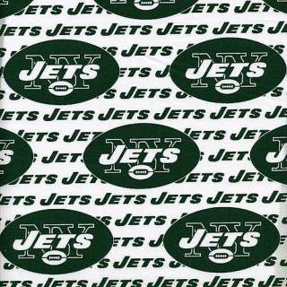NFL New York Jets Cotton Printed Fabric  Per Yard   