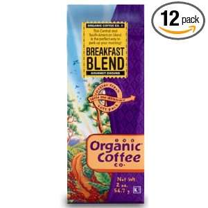 The Organic Coffee Breakfast Blend, 2 Ounce Frac Packs (Pack of 12 