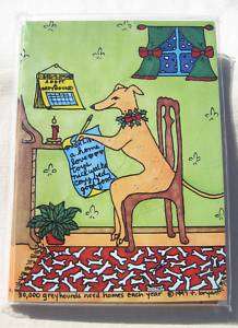 Greyhound Christmas Cards Wish List  New  