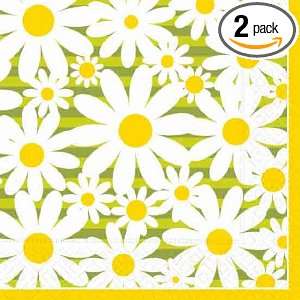  Design Daisy Crazy Luncheon Napkin, 20 Count (Pack of 2 