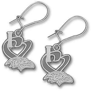 Baltimore Ravens sterling silver dangle earrings Jewelry