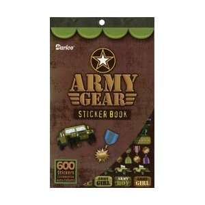   X6 Army Gear 600 Stickers; 12 Items/Order Arts, Crafts & Sewing