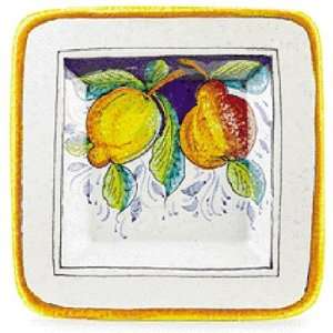    Handmade Frutta Square Platter From Italy