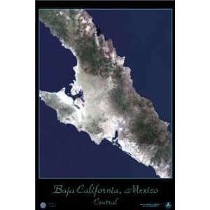   , Mexico (Natural Color) Satellite Print, 24x36