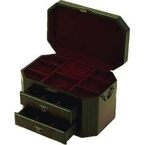  Benzara 80381 Heirloom Cherry Jewelry Box With Handle 