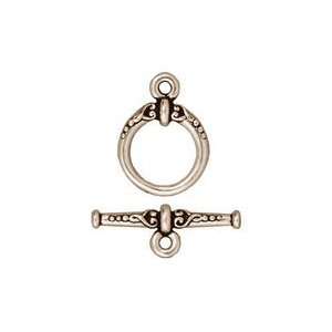  TierraCast Antique Silver (plated) Heirloom Toggle Clasp 