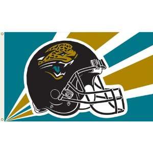   Jaguars NFL Helmet Design 3x5 Banner Flag 