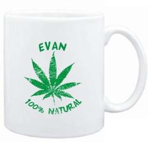    Mug White  Evan 100% Natural  Male Names