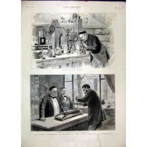  Pasteur Experiments 1885 Laboratory Rabbit Chloroformed 