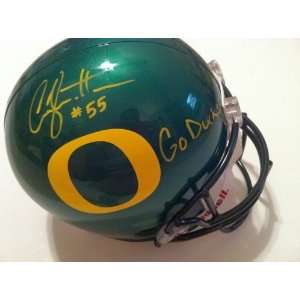 Casey Matthews Autographed/Hand Signed Full Size Helmet Oregon Ducks 