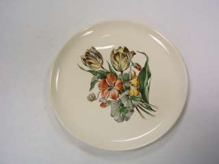 French Saxon China Co vintage Tulip dinner plate 10  