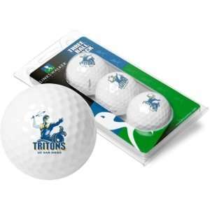  California San Diego Tritons NCAA 3 Golf Ball Sleeve Pack 