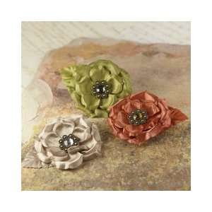     Miss Kate Collection   Fabric Flower Embellishments   Coppertone