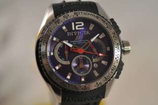   INVICTA 1451 S1 RACING BLUE DIAL CHRONOGRAPH BLACK RUBBER WATCH $695