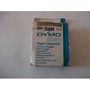  Dymo 6000, Tape Cassette, 61910, Clear, 32 (ft) x 3/4 