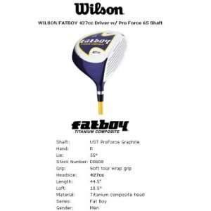  Titanium Golf Driver Wilson Fat Boy UST Proforce Graphite Shaft Right
