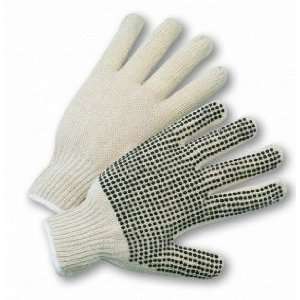  Knit String Gloves Men Large West Chester PVC Dotted (lot 