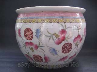 Superb Chinese Famille Rose Porcelain Peach Pot  