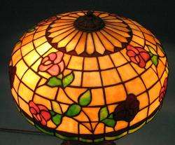 Large 18 Chicago Mosaic Art Nouveau Stained Glass Lamp  