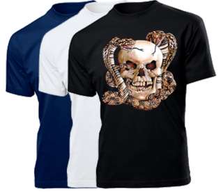   American Biker / Skull / Totenkopf / Motorrad / Motiv T Shirt  
