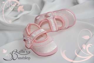 Taufschuhe Babyschuhe Taufe Baby Schuhe Taufkleid Rosa  