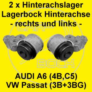 Hinterachslager Lagerbock VW Passat 3B 3BG Audi A6 4B  