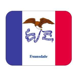  US State Flag   Evansdale, Iowa (IA) Mouse Pad Everything 