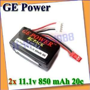    2x ge power11.1v 850 mah 20c batter for trex 250+ Electronics