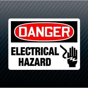  Danger Electrical Hazard Warning Keep Out Sign Sticker 