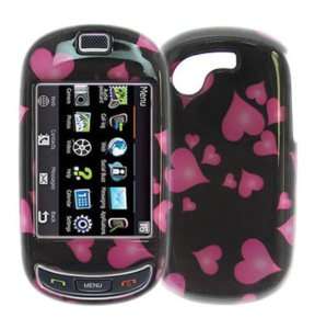 Samsung Gravity T Touch T669   HARD PHONE CASE COVER PINK HEART  