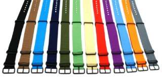 20MM PVD STRIPPED nylon NATO Watch Band Strap fits TIMEX WEEKENDER 