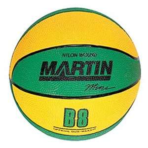 Martin B8 Rubber Mini Ball Basketballs GREEN/YELLOW MINI 