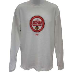  Men`s Chicago Blackhawks Mission Patch Logo Long Sleeve Thermal 