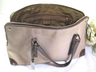 GUCCI Light Brown Thick Microfiber Alma Satchel Shoulder Tote Bag 