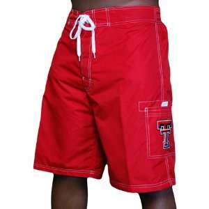  Texas Tech Red Raiders Red Side Stripe Shorts Sports 