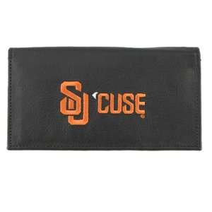 Syracuse Orange Black Embroidered Checkbook Cover  Sports 