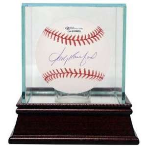   League Baseball w/ Glass Case  Online Authentics